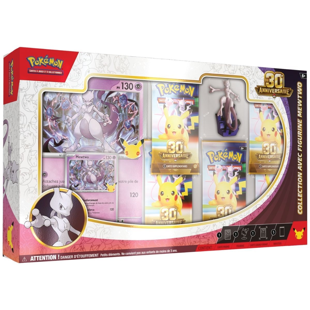 Pokémon 30.º aniversario — Caja figura Mewtwo (FR)
