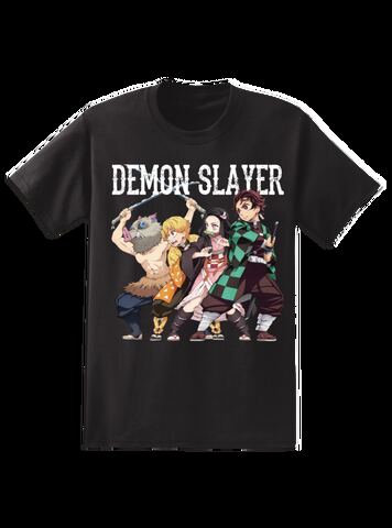 Demon Slayer Cast Unisex Black Short Sleeve T-Shirt