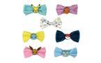 Pokemon Velvet Bow Hair Clips 7-Pack