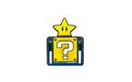 Super Mario Bros. Star Question Mark Block Sliding Enamel Pin Exclusivo de Mundopixel