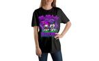 Sanrio Kuromi and My Melody Black and Pink Unisex Graphic T-Shirt Exclusivo de Mundopixel