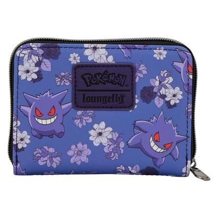 Loungefly Pokemon Gengar Floral Zip Around Wallet Exclusivo de Mundopixel
