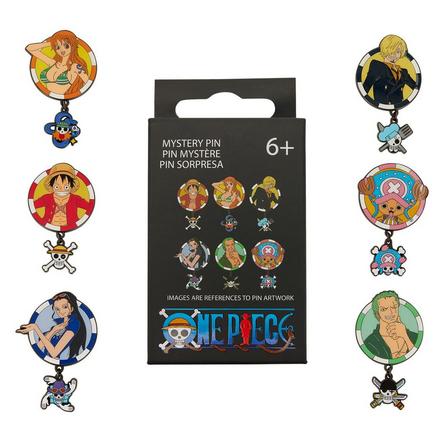 Loungefly One Piece Straw Hat Crew Blind Box Enamel Pin Exclusivo de Mundopixel (los modelos pueden variar)