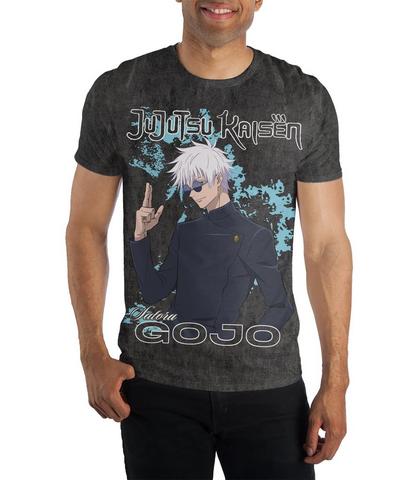 Jujutsu Kaisen Gojo Minimal Color Oversize Unisex Short Sleeve Graphic T-Shirt Exclusivo de Mundopixel