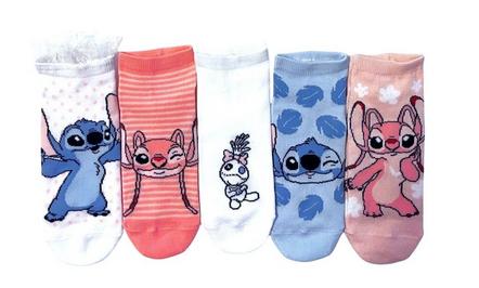 Disney Lilo and Stitch Characters Ruffle Trim Socks 5-Pack Exclusivo de Mundopixel