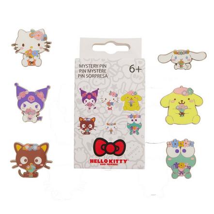Loungefly Hello Kitty and Friends Floral Enamel Pin Blind Box Exclusivo de Mundopixel (los modelos pueden variar)