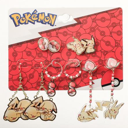 Pokemon Chibi Pikachu Earring Set Exclusivo de Mundopixel