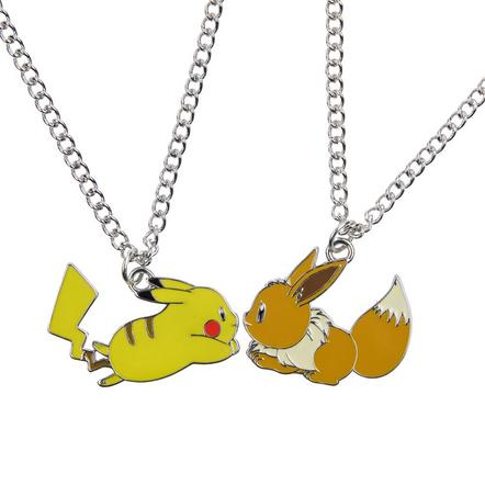 Pokemon Pikachu Eevee Magnetic Best Friend Necklace Set Exclusivo de Mundopixel