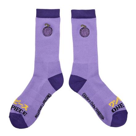 One Piece Gum-Gum Fruit Patch Crew Socks Exclusivo de Mundopixel