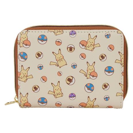 Loungefly Pokemon Chibi Pikachu and Poke Balls Zip Around Wallet Exclusivo de Mundopixel