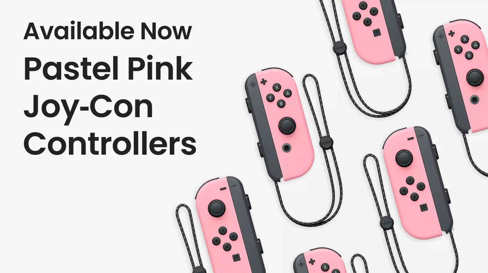 Pastel Pink Joy Con Mandos